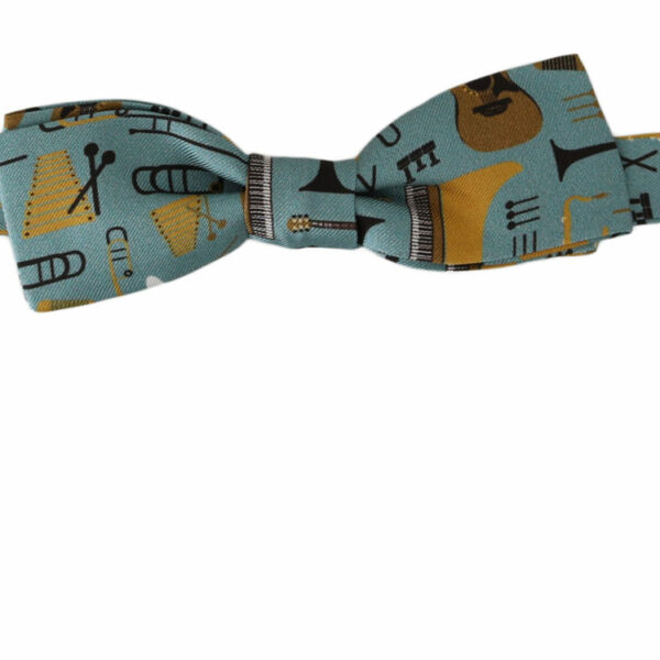 Dolce & Gabbana Elegant Mint Green Jazz Club Silk Bow Tie