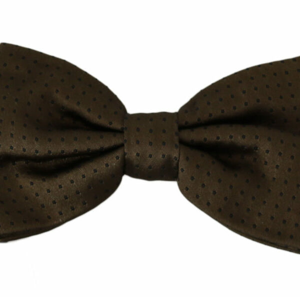 Dolce & Gabbana Elegant Silk Polka Dot Bow Tie