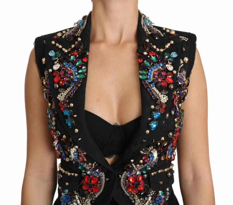 Dolce & Gabbana Enchanted Sicily Crystal-Embellished Vest - Image 3