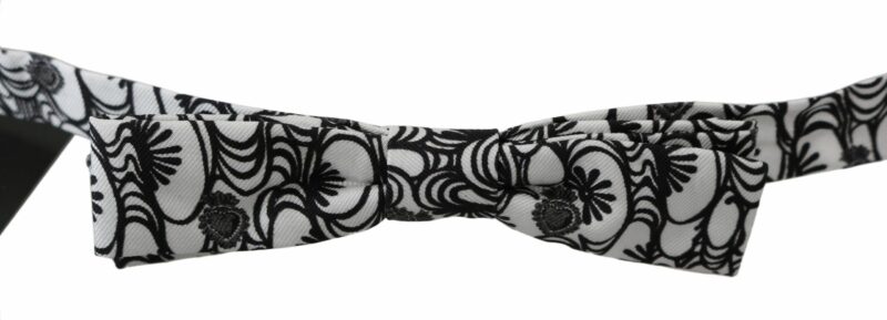 Dolce & Gabbana Exquisite Silk Bow Tie with Pattern - Image 2