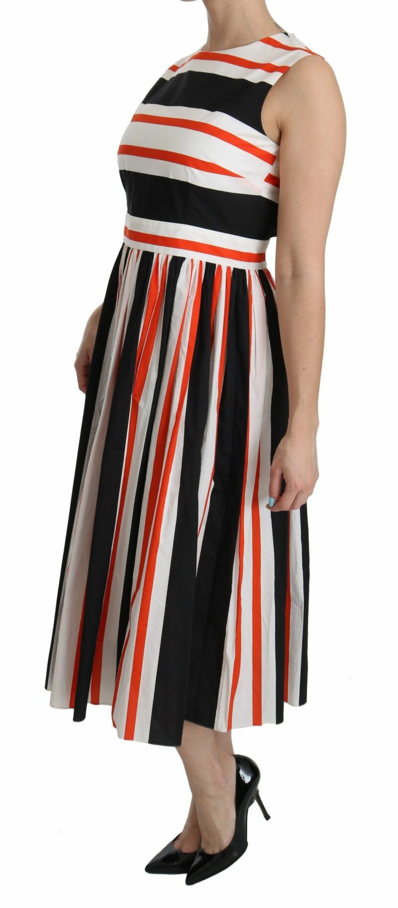 Dolce & Gabbana A-Line Pleated Midi Fashion Dress - Image 5