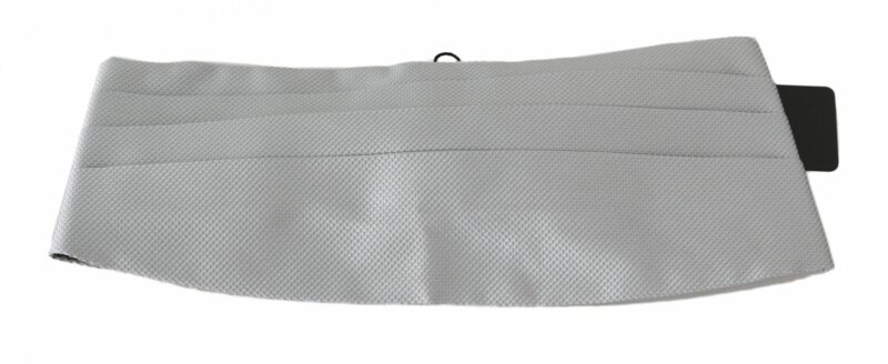 Dolce & Gabbana Elegant Silk Gray Cummerbund - Image 4
