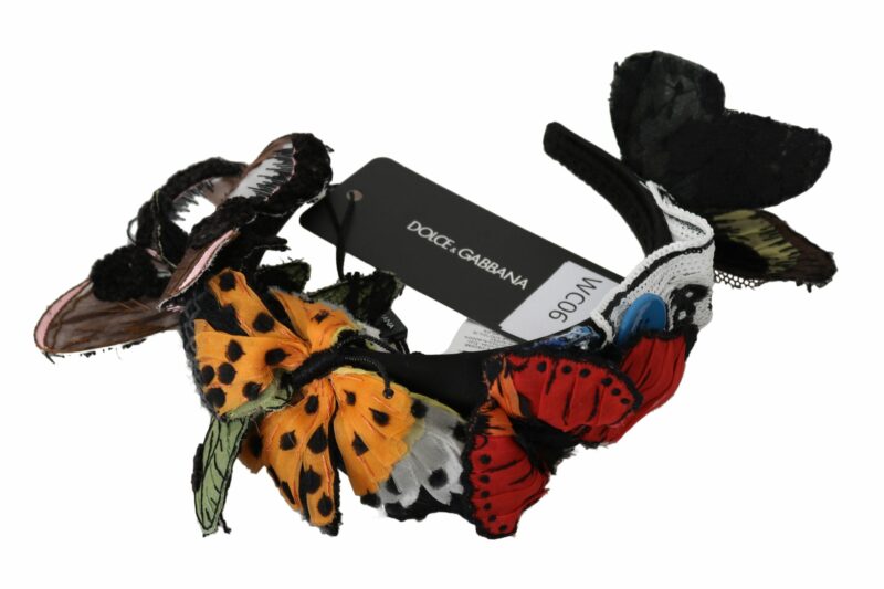Dolce & Gabbana Elegant Floral Silk Headband Diadem - Image 5