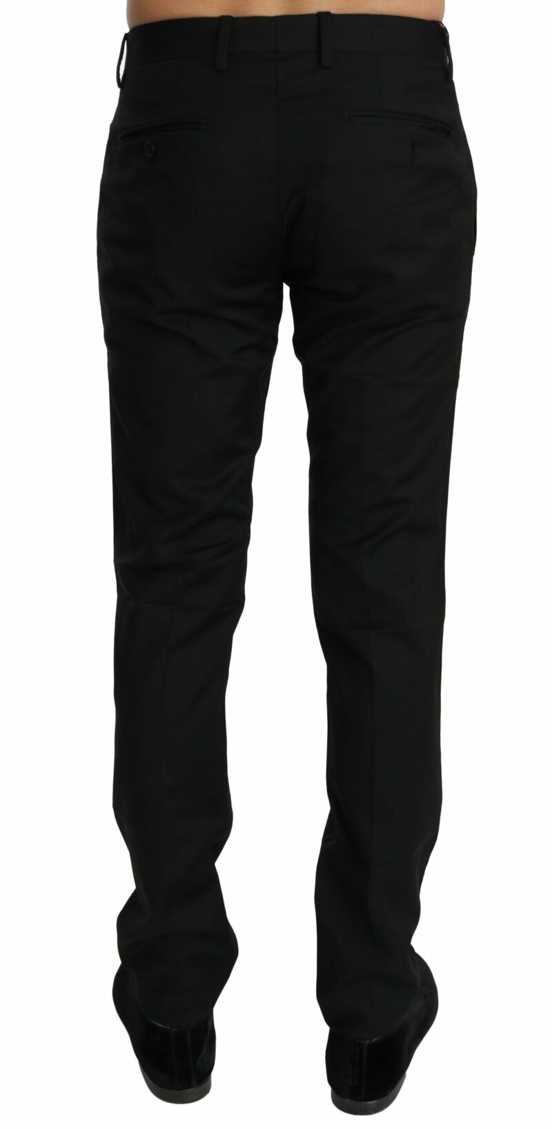 Dolce & Gabbana Elegant Black Wool Dress Pants - Image 3