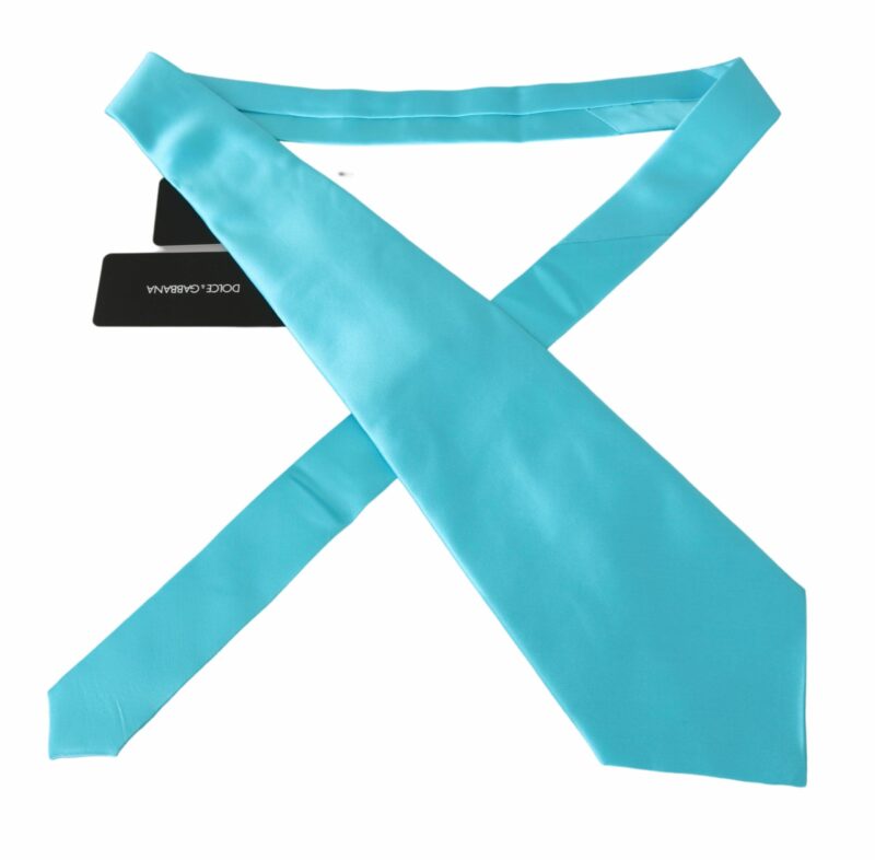 Dolce & Gabbana Stunning Light Blue Silk Men's Tie - Image 3