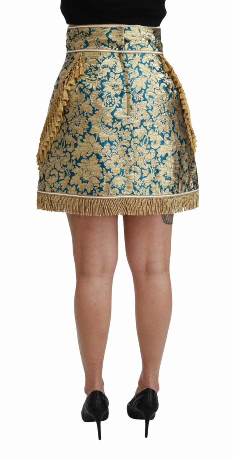 Dolce & Gabbana Elevate Your Wardrobe with Our Exquisite Gold Skirt - Image 5