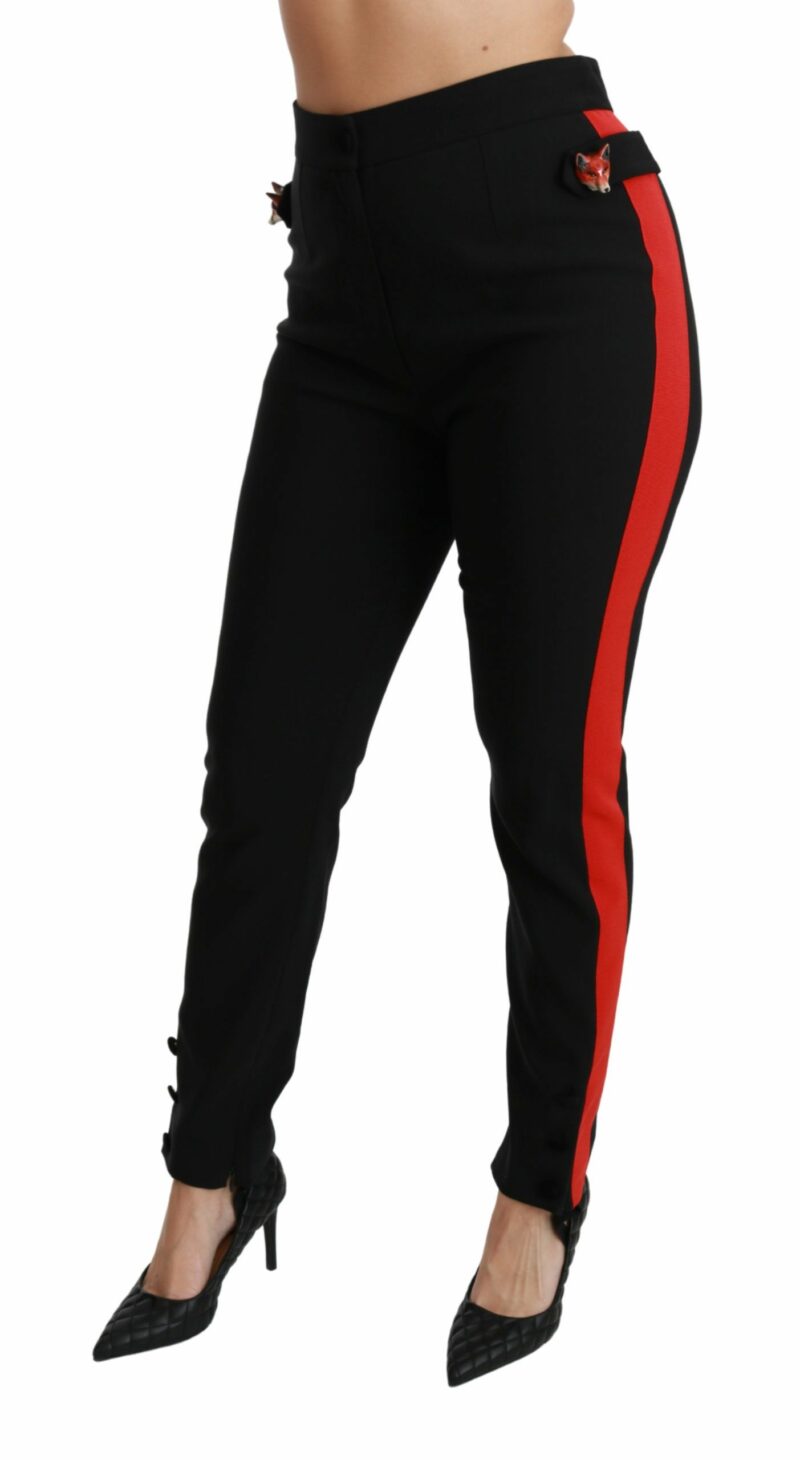 Dolce & Gabbana Chic High Waist Skinny Pants in Black - Image 4