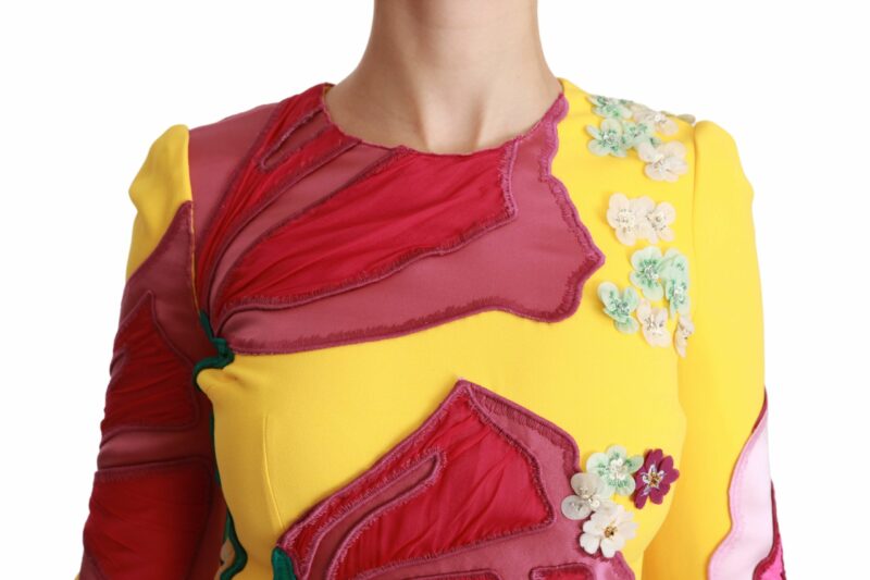 Dolce & Gabbana Sunshine Bloom Sheath Knee-Length Dress - Image 5
