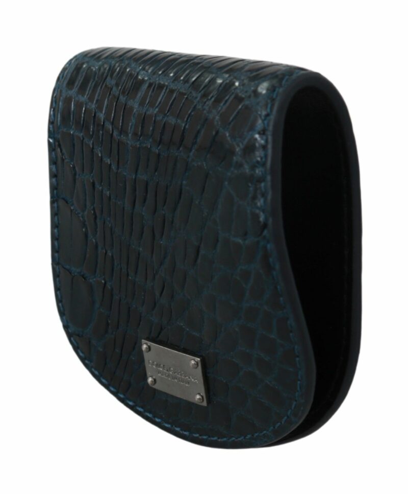 Dolce & Gabbana Exquisite Dark Blue Coin Case Wallet - Image 2