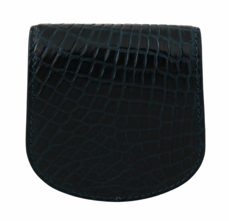Dolce & Gabbana Exquisite Dark Blue Coin Case Wallet - Image 3