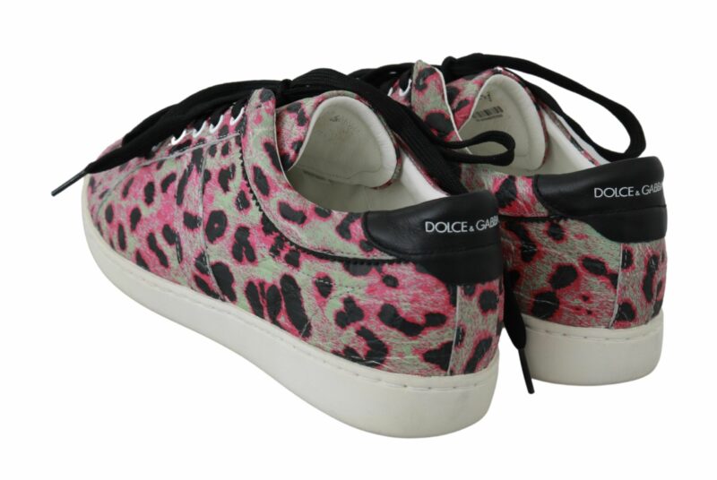 Dolce & Gabbana Multicolor Crocodile Leather Sneakers - Image 6
