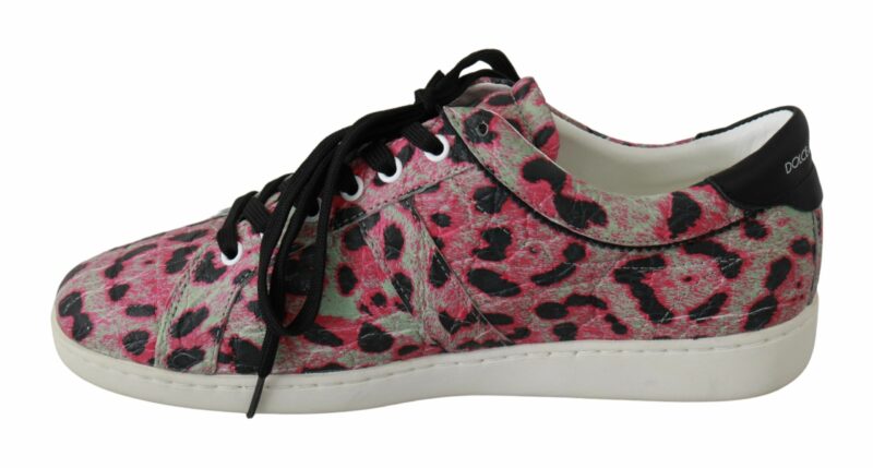 Dolce & Gabbana Multicolor Crocodile Leather Sneakers - Image 7