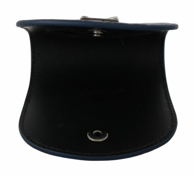 Dolce & Gabbana Sleek Blue Caimano Condom Case Wallet - Image 5