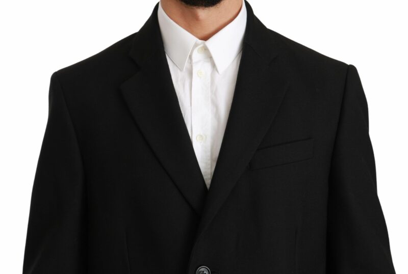 Dolce & Gabbana Elegant Black Wool Formal Blazer - Image 4