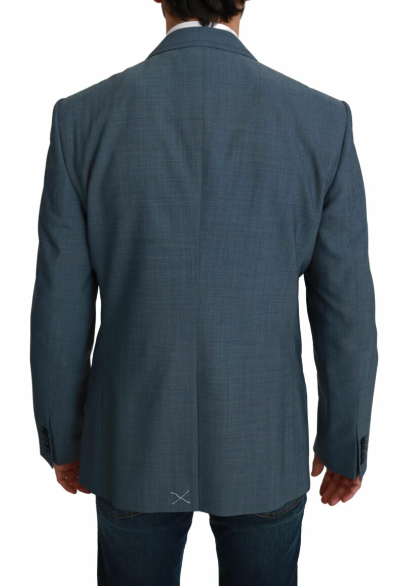 Dolce & Gabbana Elegant Light Blue Slim Fit Blazer - Image 3