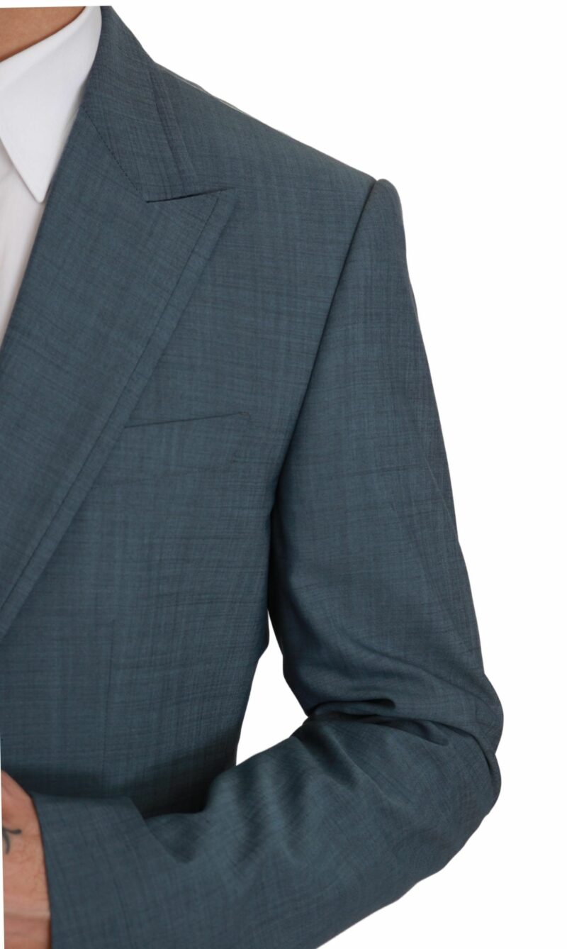 Dolce & Gabbana Elegant Light Blue Slim Fit Blazer - Image 5