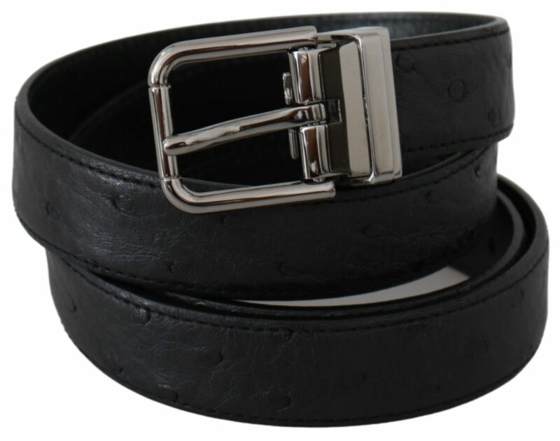 Dolce & Gabbana Elegant Exotic Skin Designer Belt - Image 2