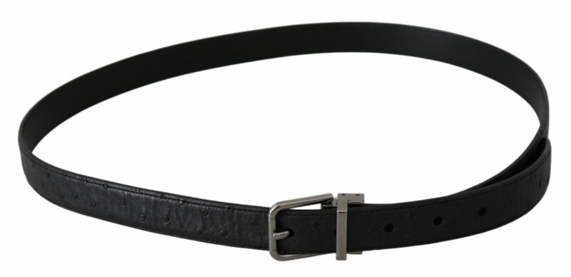 Dolce & Gabbana Elegant Exotic Skin Designer Belt - Image 3