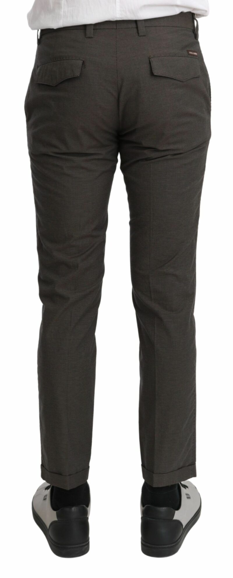 Dolce & Gabbana Elegant Brown Casual Pants - Image 3