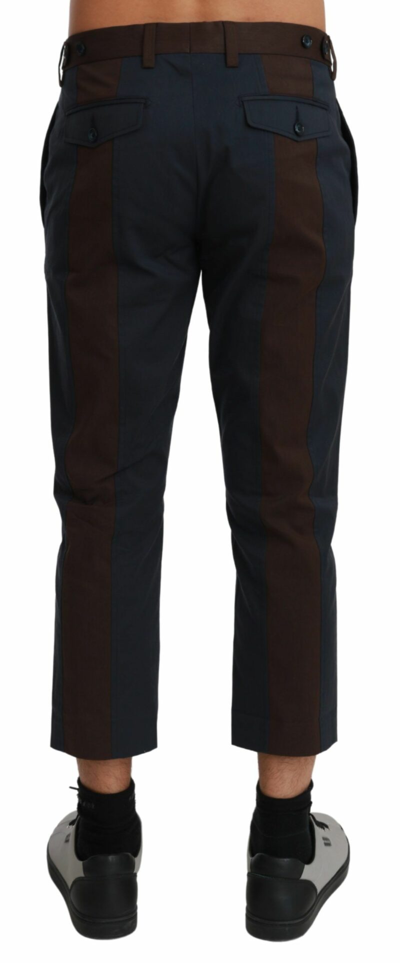 Dolce & Gabbana Chic Cropped Stripe Casual Pants - Image 3