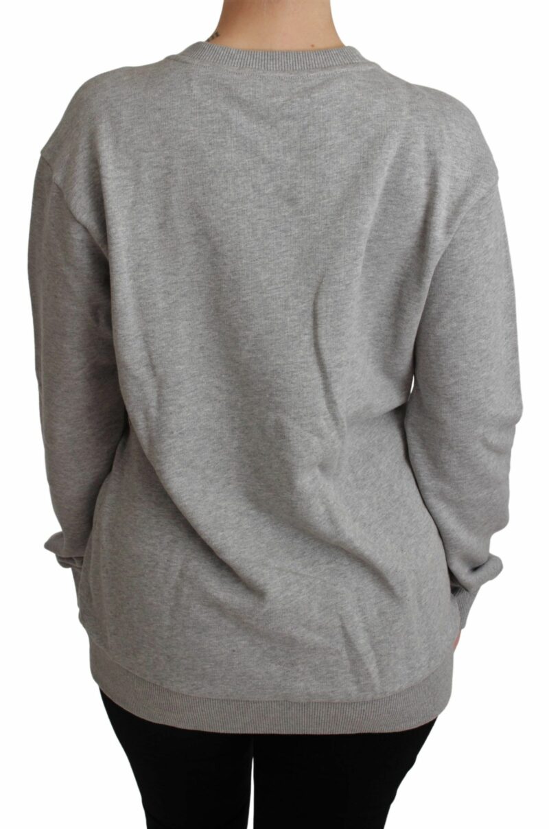 Dolce & Gabbana Elegant Multicolor Embroidered Crew-neck Sweater - Image 4