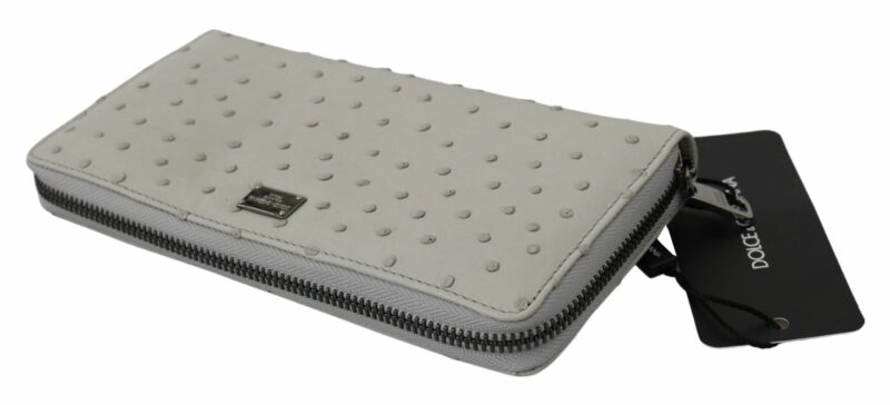 Dolce & Gabbana Elegant Ostrich Leather Continental Wallet - Image 3