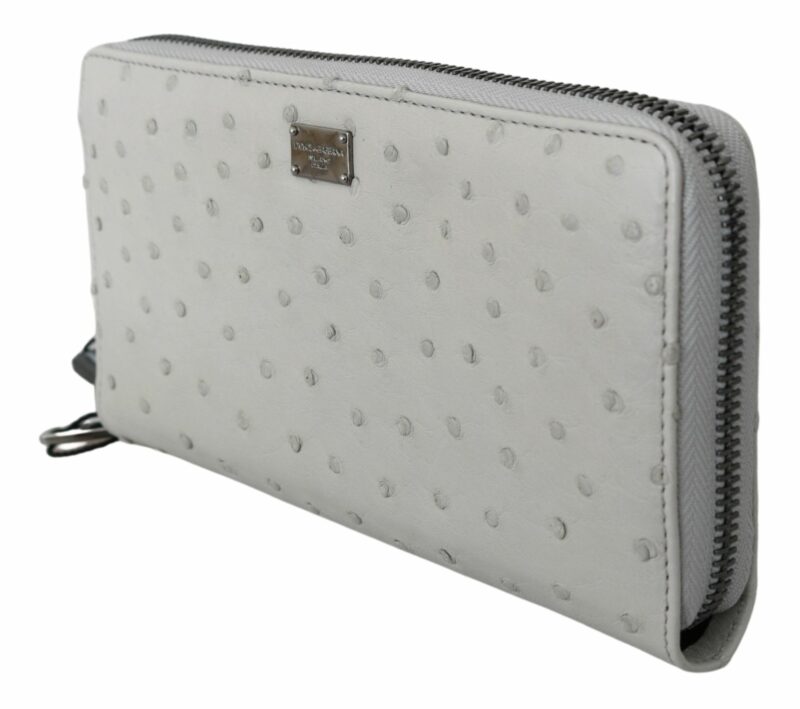 Dolce & Gabbana Elegant Ostrich Leather Continental Wallet - Image 4