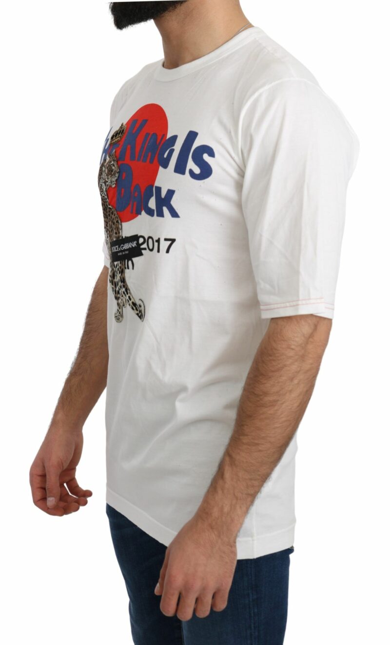 Dolce & Gabbana Sleek Leopard Print Slim Fit Tee - Image 2