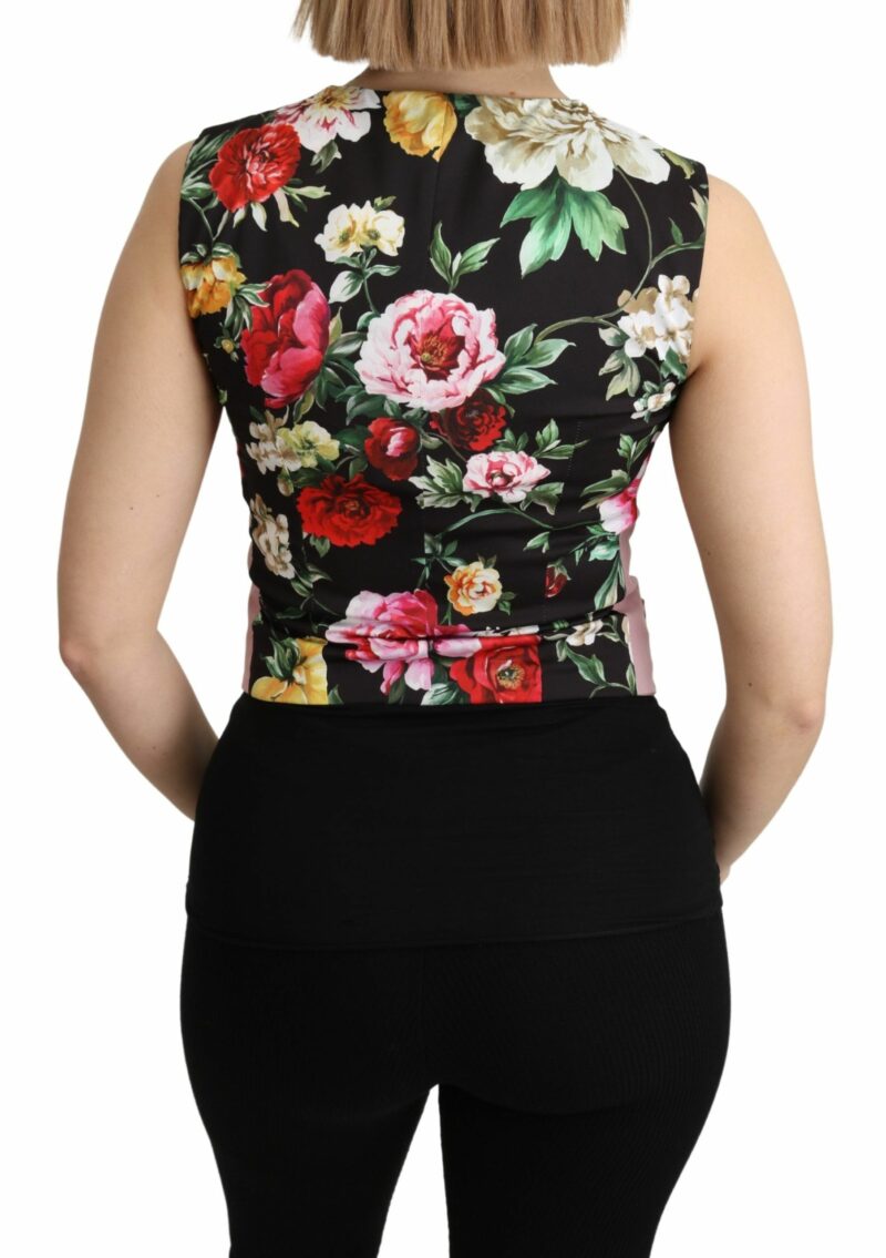 Dolce & Gabbana Chic Sleeveless Vest in Pink Hues - Image 4