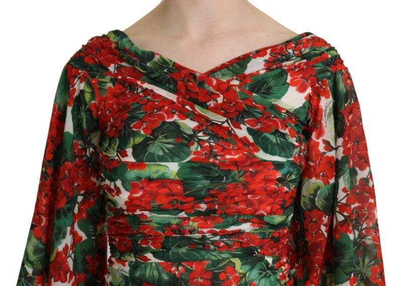 Dolce & Gabbana Enchanting Floral Midi Sheath Dress - Image 5