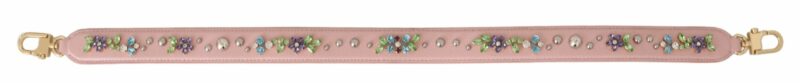 Dolce & Gabbana Stunning Pink Crystal Studded Leather Strap - Image 2