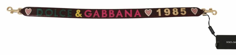 Dolce & Gabbana Exquisite Bordeaux Shoulder Strap Accessory - Image 3