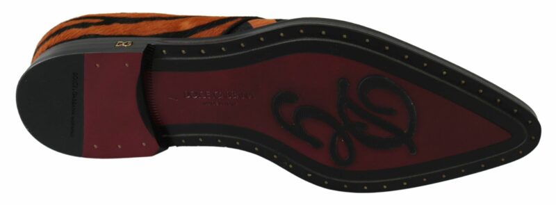 Dolce & Gabbana Tiger Pattern Dress Shoes with Pony Hair - Image 2