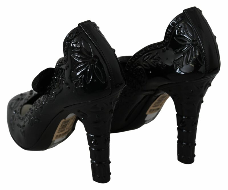 Dolce & Gabbana Elegant Crystal Embellished Cinderella Pumps - Image 5