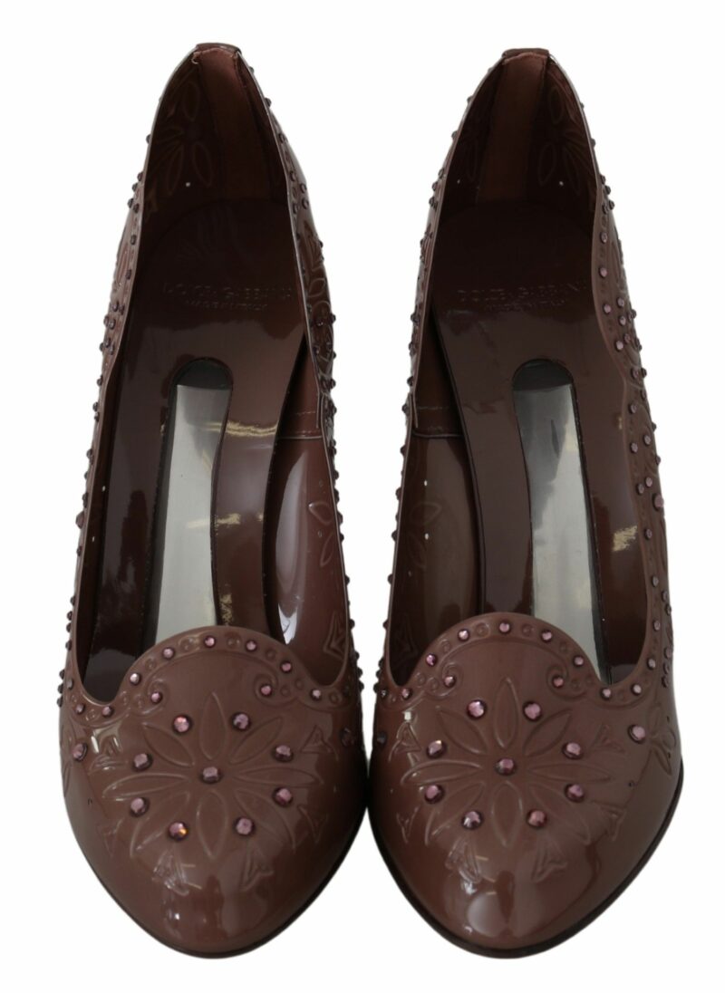 Dolce & Gabbana Elegant Crystal-Embellished Cinderella Pumps - Image 4