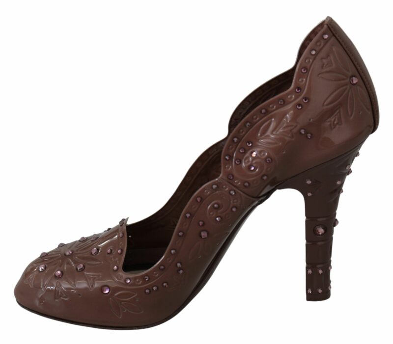 Dolce & Gabbana Elegant Crystal-Embellished Cinderella Pumps - Image 7