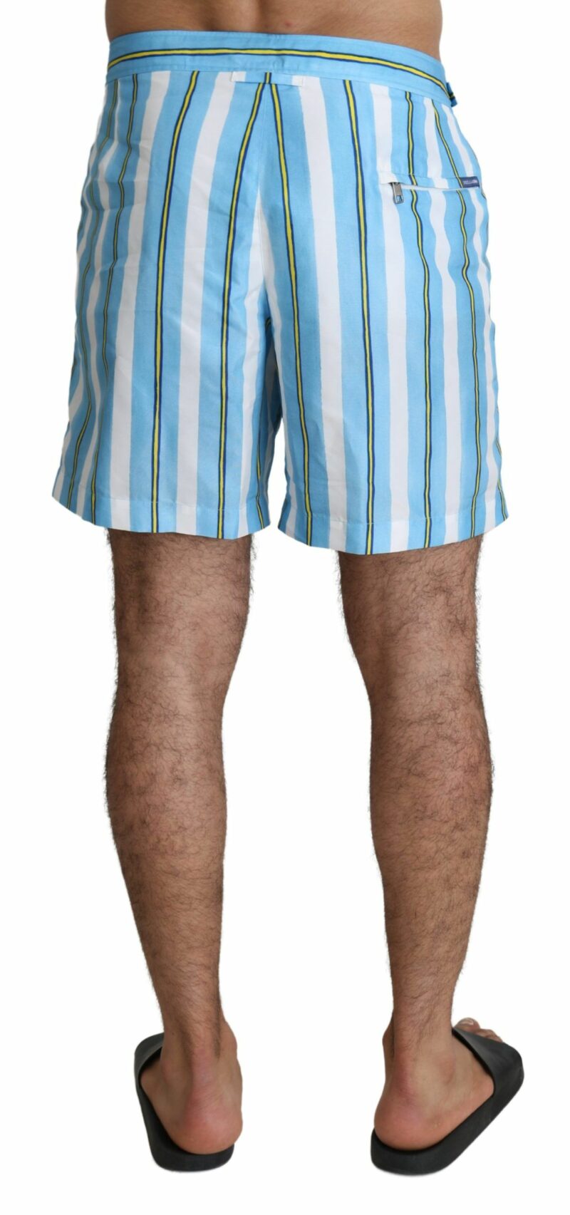 Dolce & Gabbana Striped Elegance Swim Shorts - Image 3