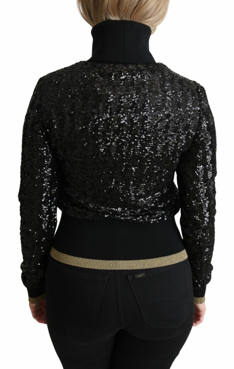 Dolce & Gabbana Elegant Sequined Turtleneck Sweater - Image 4