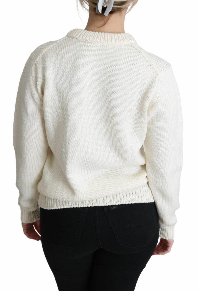Dolce & Gabbana Elegant Knitted Sunflower Sweater - Image 4