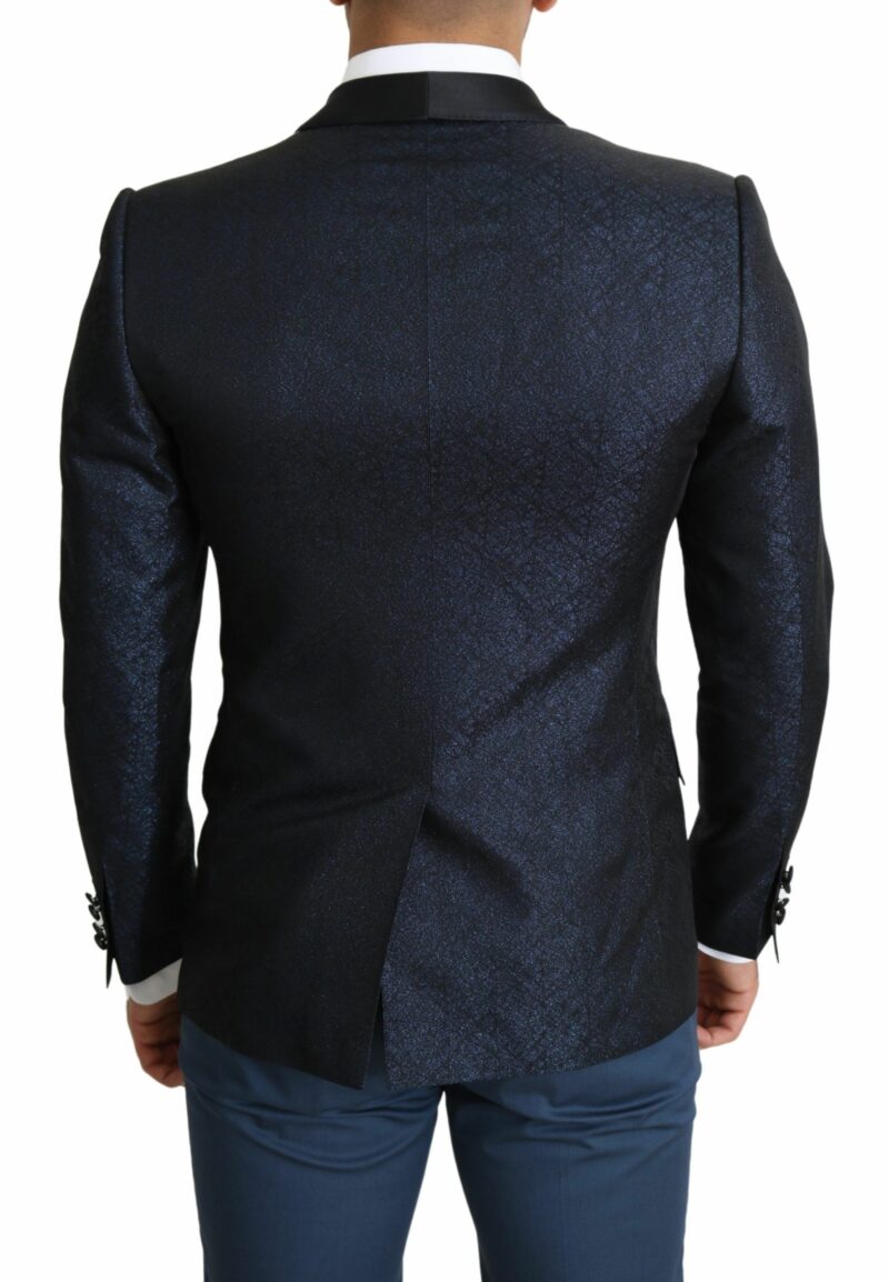 Dolce & Gabbana Elegant Martini Blue Slim Fit Blazer - Image 7
