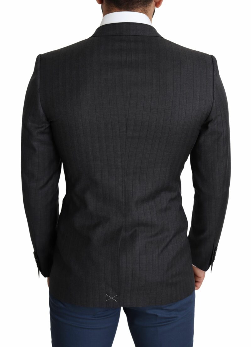 Dolce & Gabbana Elegant Black Virgin Wool Martini Blazer - Image 2