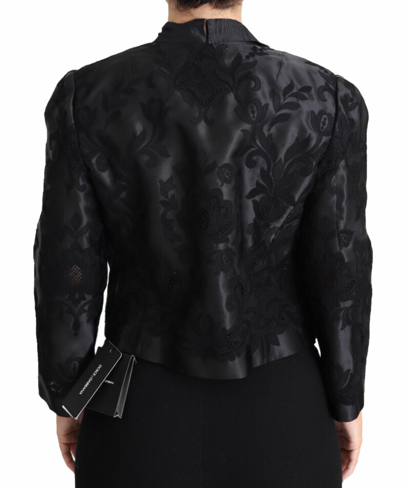 Dolce & Gabbana Embroidered Silk Blend Foliage Jacket - Image 3