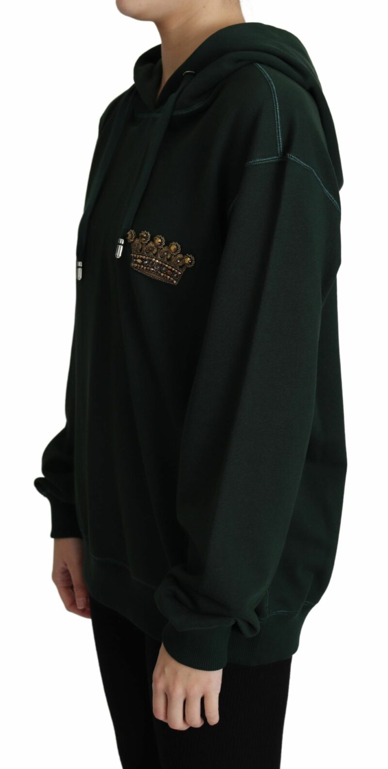 Dolce & Gabbana Regal Crown Embroidered Hoodie - Image 4
