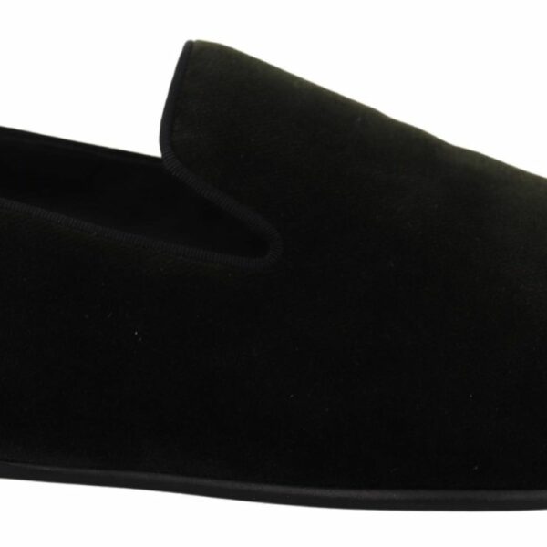 Dolce & Gabbana Elegant Green Velvet Loafers