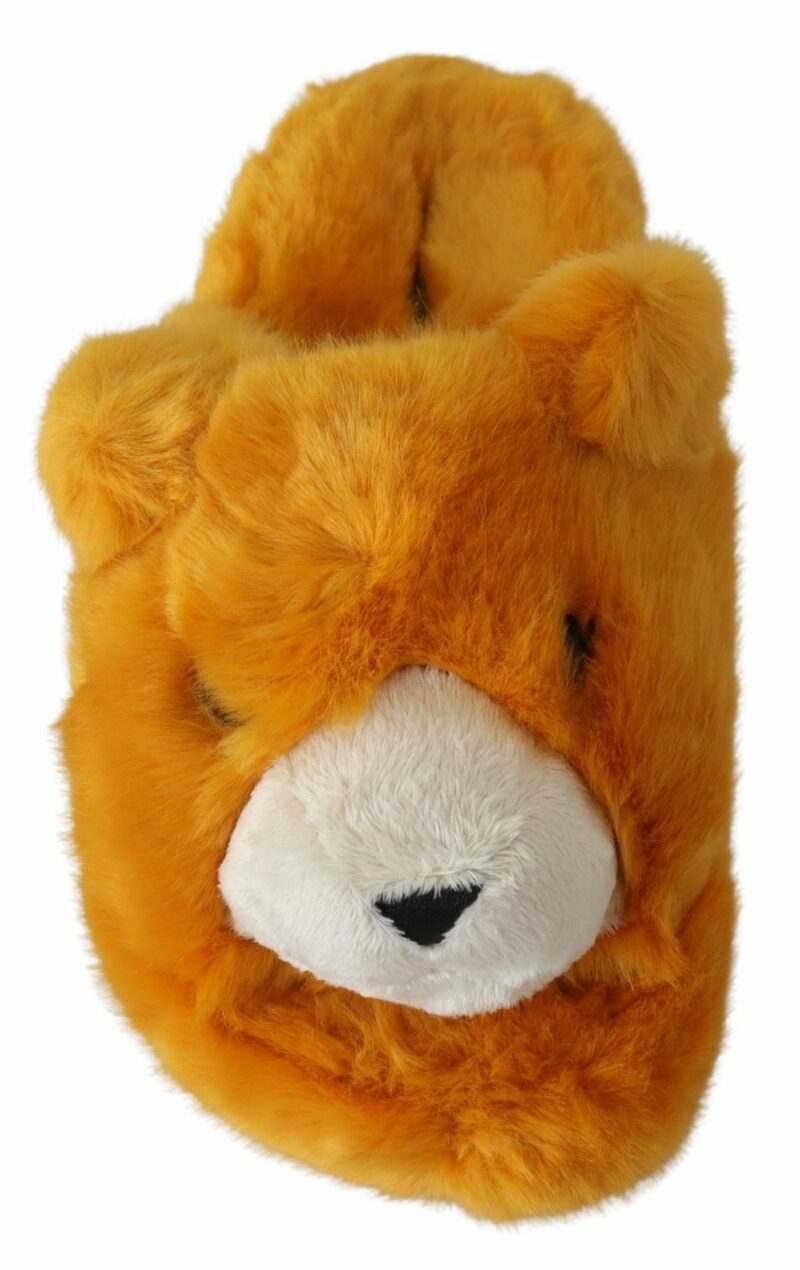 Dolce & Gabbana Sunshine Yellow Lion Slippers - Image 3