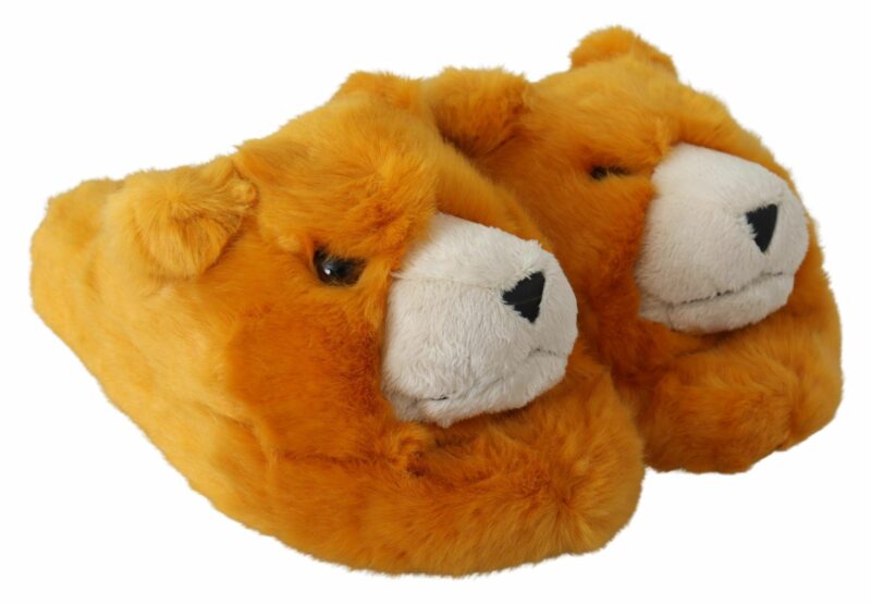 Dolce & Gabbana Sunshine Yellow Lion Slippers - Image 5