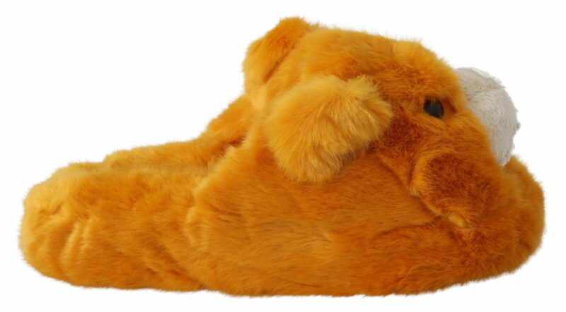 Dolce & Gabbana Sunshine Yellow Lion Slippers - Image 6