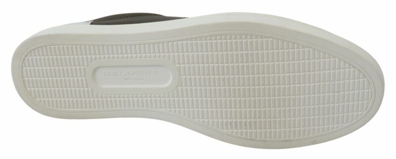 Dolce & Gabbana Sleek White Leather Low Top Sneakers - Image 2