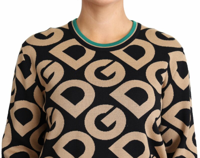 Dolce & Gabbana Elegant Multicolor Wool Blend Sweater - Image 3