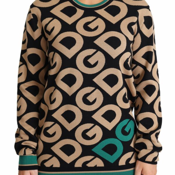 Dolce & Gabbana Elegant Multicolor Wool Blend Sweater